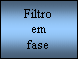 Text Box: Filtro
em
fase
